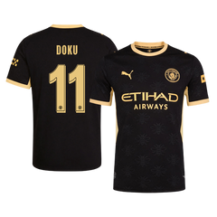 Męska koszulka Manchesteru City wyjazdowa DOKU #11 wersja zawodnicza 2026/27 - UCL