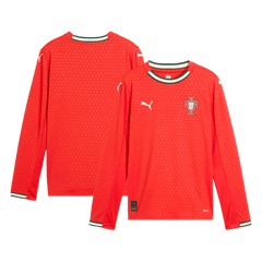 Męska Koszulka Domowa Portugalia Długi Rękaw 2025 - Topowe Koszulki Pilkarskie Sklep Internetowy