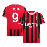GIROUD #9 Męska koszulka domowa AC Milan 2024/25 - Topowe Koszulki Pilkarskie Sklep Internetowy