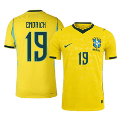 Męska koszulka Brazylii domowa ENDRICK #19 wersja zawodnicza - Mundial 2026