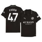 Męska Koszulka Wyjazdowa Manchester City FODEN #47 Wersja Piłkarska 2025/26 - Slim Fit - Topowe Koszulki Pilkarskie Sklep Internetowy