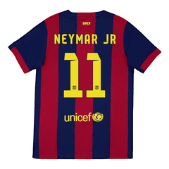 Męska Koszulka Retro NEYMAR JR #11 Barcelona Domowa 2014/15 - Topowe Koszulki Pilkarskie Sklep Internetowy