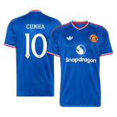 Męska wyjazdowa koszulka Manchesteru United 2026/27 – CUNHA #10 (wersja zawodnicza, UCL)