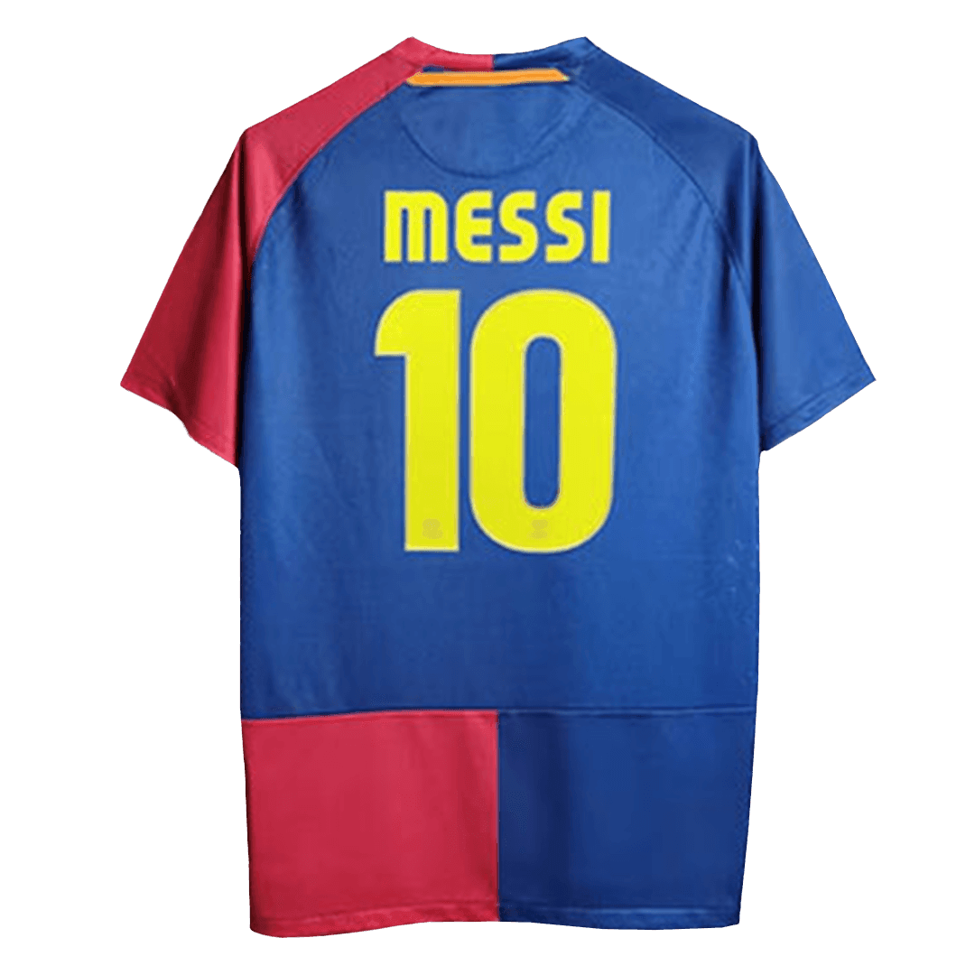 MESSI #10 Męska retro koszulka piłkarska Barcelona domowa z sezonu 08/09 - UCL Final - Topowe Koszulki Pilkarskie Sklep Internetowy