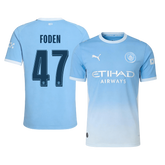 Męska koszulka Manchesteru City domowa FODEN #47 wersja zawodnicza 2026/27 - UCL
