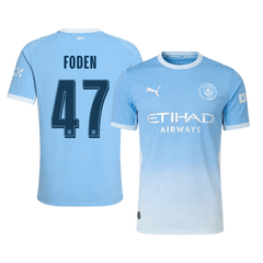 Męska koszulka Manchesteru City domowa FODEN #47 wersja zawodnicza 2026/27 - UCL