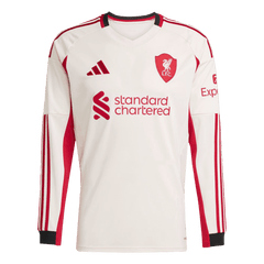 Męska Koszulka Wyjazdowa Liverpool z Długim Rękawem 25/26 - Topowe Koszulki Pilkarskie Sklep Internetowy