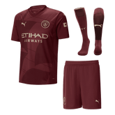 Męska Wysokiej jakości koszulka piłkarska Manchester City Third Away (koszula + spodenki + skarpetki) 2024/25 - Topowe Koszulki Pilkarskie Sklep Internetowy