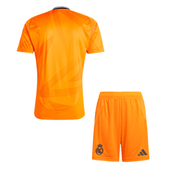 Męski wyjazdowy zestaw piłkarski Real Madrid (koszulka+spodenki) 2024/25 - Topowe Koszulki Pilkarskie Sklep Internetowy