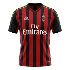 Męska Koszulka Retro Domowa AC Milan 2013/14