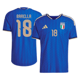 Męska Koszulka Domowa Italy DARMIAN #13 Wersja Piłkarska World Cup 2026 - Slim Fit