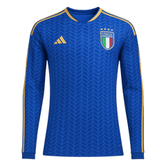 Męska Koszulka Domowa Italy 2026 z Długim Rękawem - World Cup