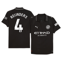 Męska Koszulka Wyjazdowa Manchester City REIJNDERS #4 Wersja Piłkarska 2025/26 - Slim Fit