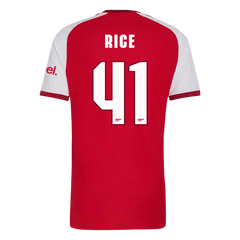 Męska koszulka Arsenalu domowa RICE #41 wersja zawodnicza 2026/27 - UCL