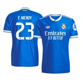 Męska Koszulka Trzecia Wyjazdowa Real Madrid F. MENDY #23 Wersja Piłkarska 2025/26 - Slim Fit