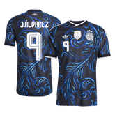Męska koszulka Argentyny wyjazdowa J. ÁLVAREZ #9 wersja zawodnicza - Mundial 2026