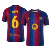 Męska koszulka Barcelony domowa GAVI #6 wersja zawodnicza 2026/27 - UCL