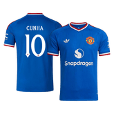 Męska wyjazdowa koszulka Manchesteru United 2026/27 – CUNHA #10 (UCL)
