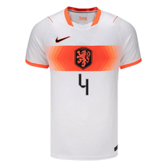 Męska koszulka Holandii wyjazdowa VIRGIL #4 - Mundial 2026