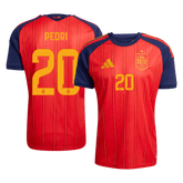 Męska domowa koszulka Hiszpanii Mundial 2026 – PEDRI #20