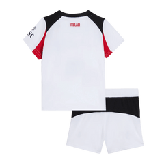 Dziecięcy Zestaw Wyjazdowa AC Milan (Koszulka+Spodenki) 2025/26 - Topowe Koszulki Pilkarskie Sklep Internetowy