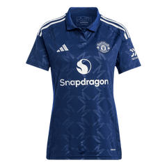 Damska wyjazdowa koszulka piłkarska Manchester United na sezon 2024/25 - Topowe Koszulki Pilkarskie Sklep Internetowy