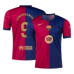 Koszulka Barcelona domowa 2024/25 LEWANDOWSKI #9 - Spotify Logo Without Text - Topowe Koszulki Pilkarskie Sklep Internetowy