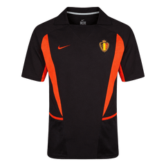 Męska koszulka Belgii wyjazdowa Retro - Mundial 2002