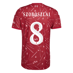 Męska koszulka Liverpoolu domowa SZOBOSZLAI #8 wersja zawodnicza 2026/27 - UCL