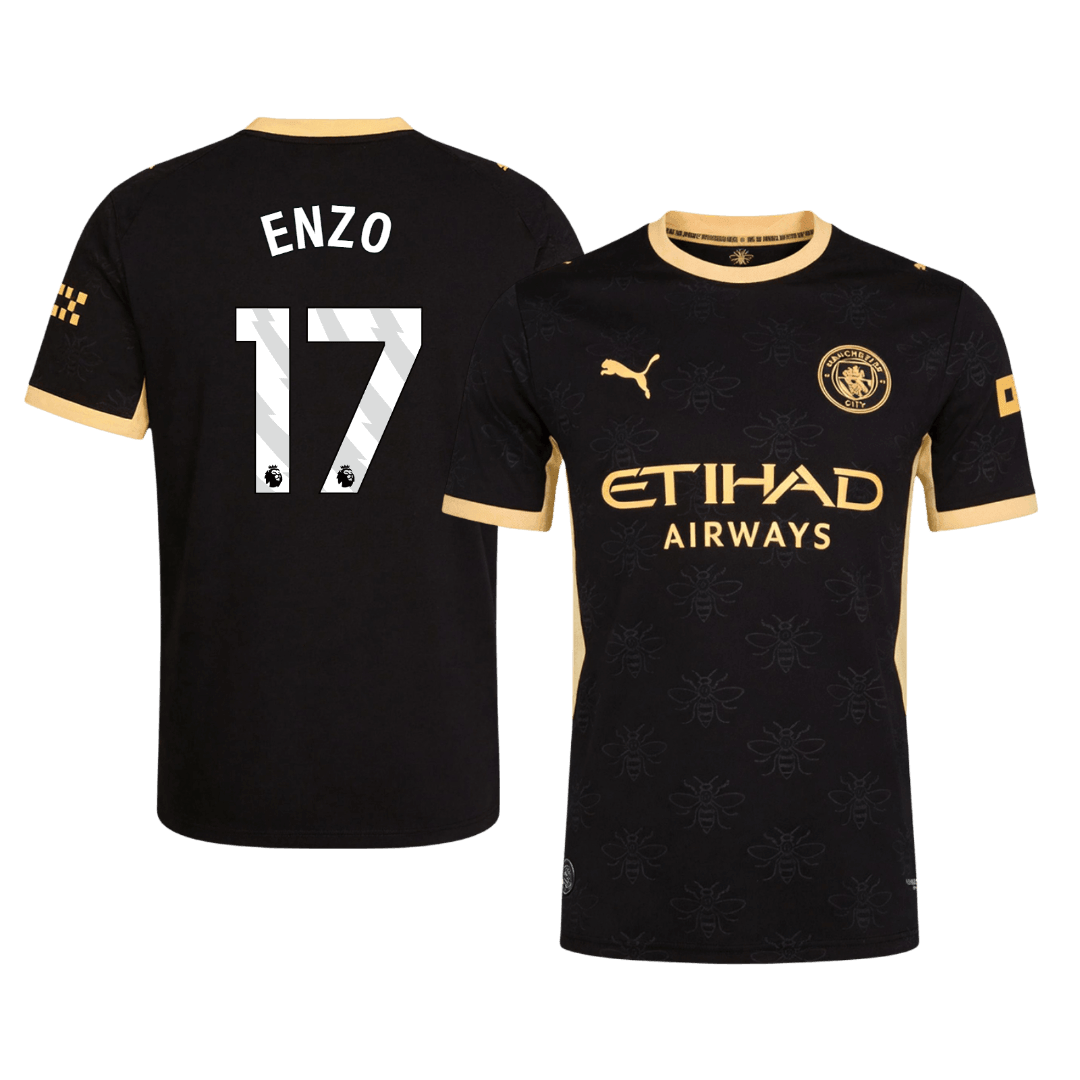 Męska koszulka Manchesteru City wyjazdowa ENZO #17 wersja zawodnicza 2026/27