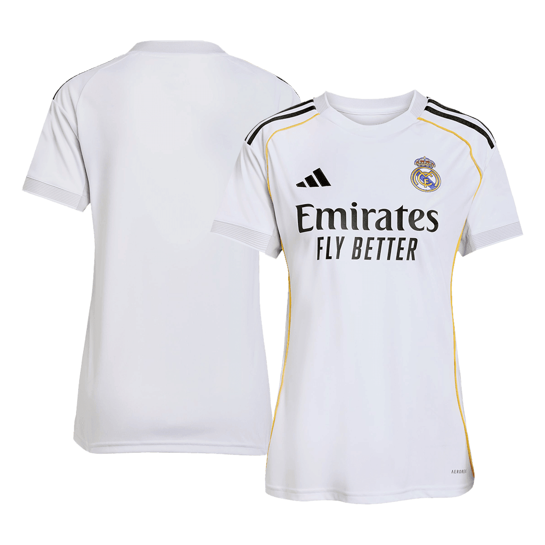 Damska Koszulka Domowa Real Madryt 2025/26 - Topowe Koszulki Pilkarskie Sklep Internetowy