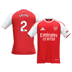 Męska Koszulka Domowa Arsenal SALIBA #2 2025/26 [PREMIUM] - Topowe Koszulki Pilkarskie Sklep Internetowy