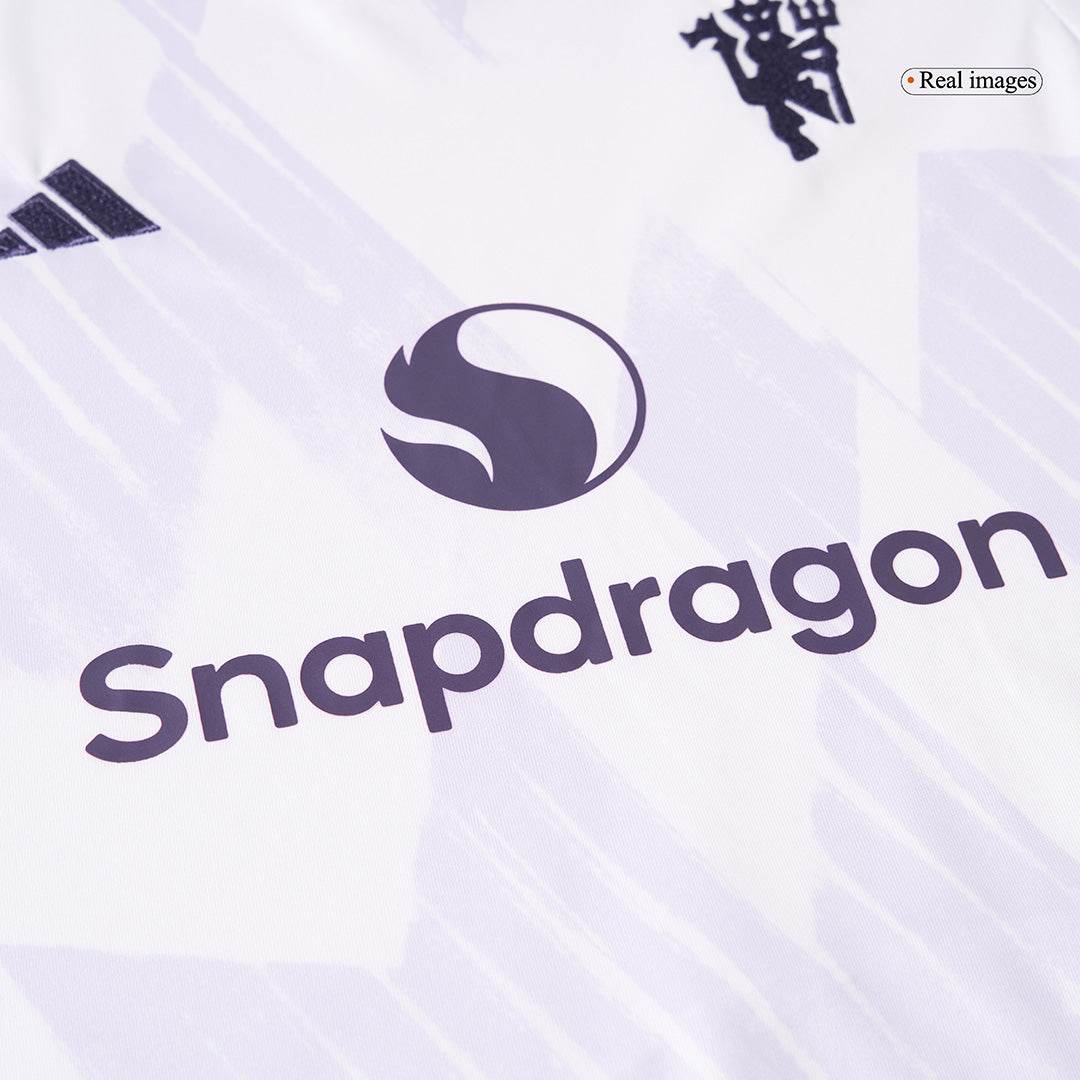 Dziecięcy Zestaw Wyjazdowa Manchester United (Koszulka + Spodenki + Skarpety) 2025/26 - Topowe Koszulki Pilkarskie Sklep Internetowy