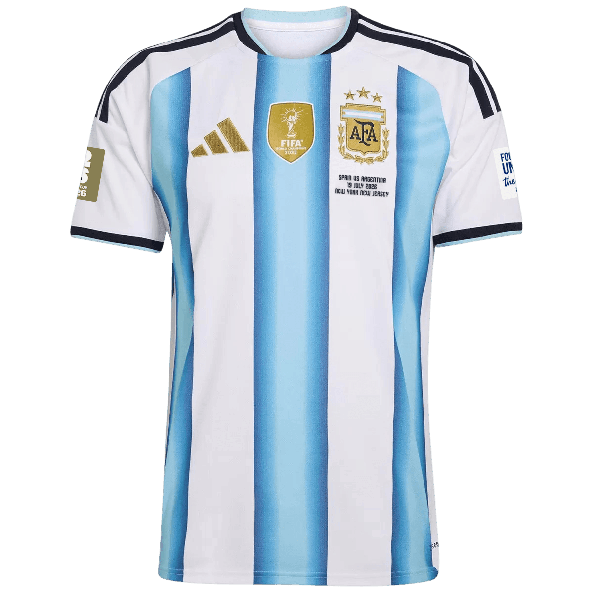 Męska koszulka Argentyny domowa wersja zawodnicza - Mundial 2026 Final Match Edition (With Patches)