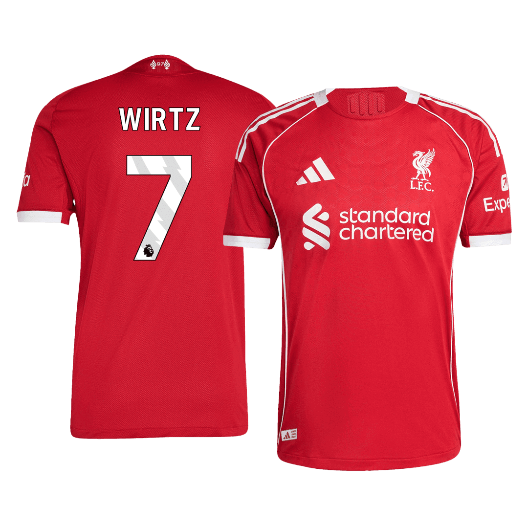 Męska Koszulka Domowa Liverpool WIRTZ #7 Wersja Piłkarska 2025/26 - Slim Fit - Topowe Koszulki Pilkarskie Sklep Internetowy