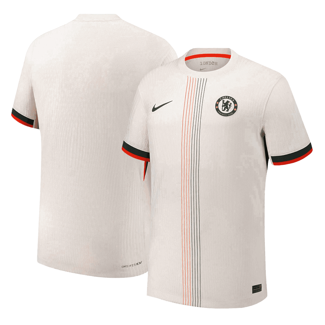 Męska Koszulka Wyjazdowa Chelsea Wersja Piłkarska 2025/26 - Slim Fit - Topowe Koszulki Pilkarskie Sklep Internetowy