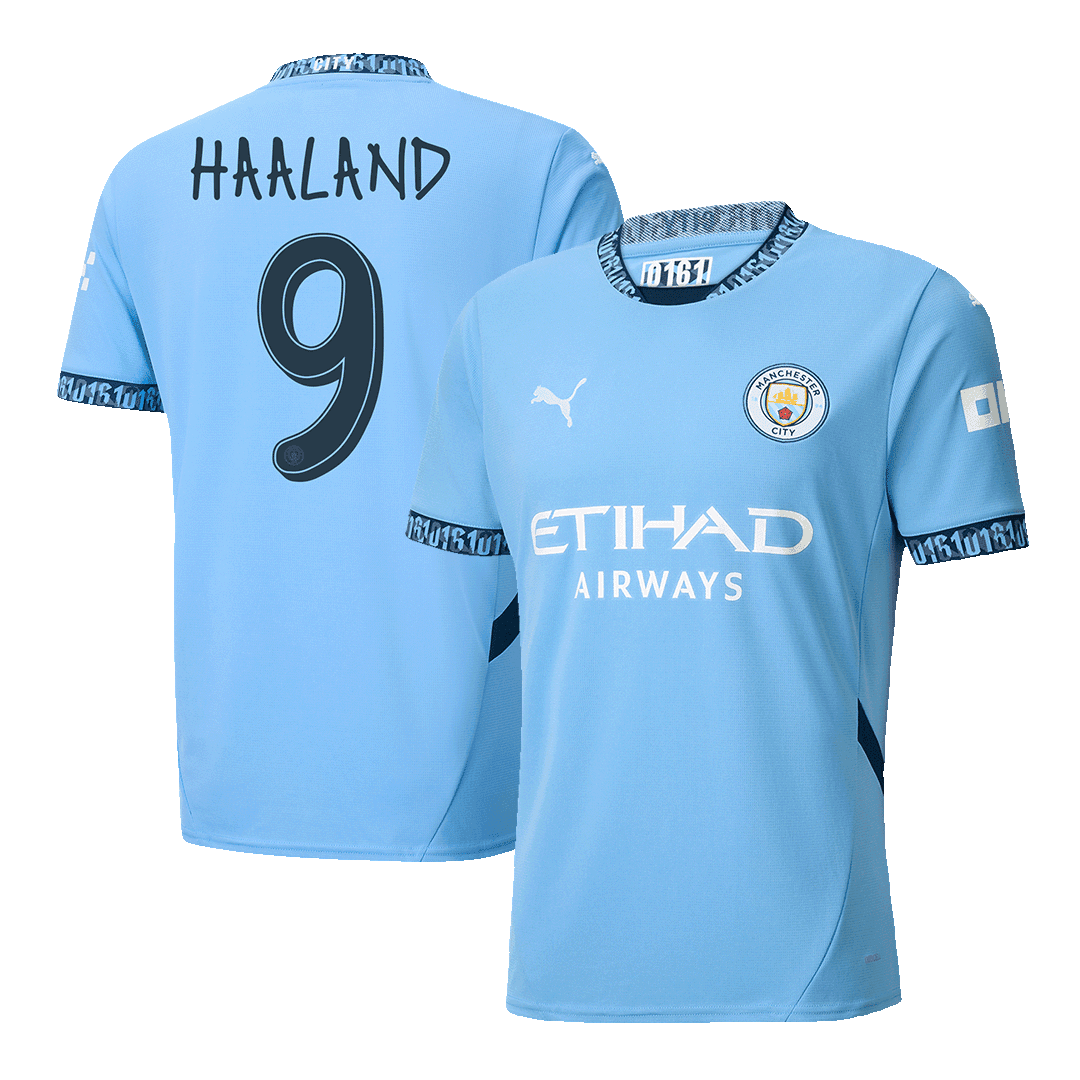 HAALAND #9 Manchester City Home Koszulka piłkarska 2024/25 - UCL - Topowe Koszulki Pilkarskie Sklep Internetowy