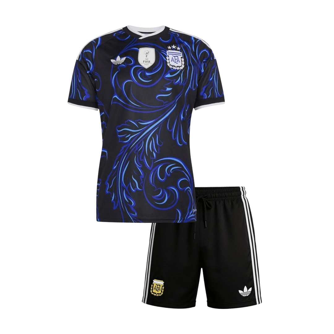 Dziecięcy Zestaw Wyjazdowa Argentina (Koszulka+Spodenki) World Cup 2026