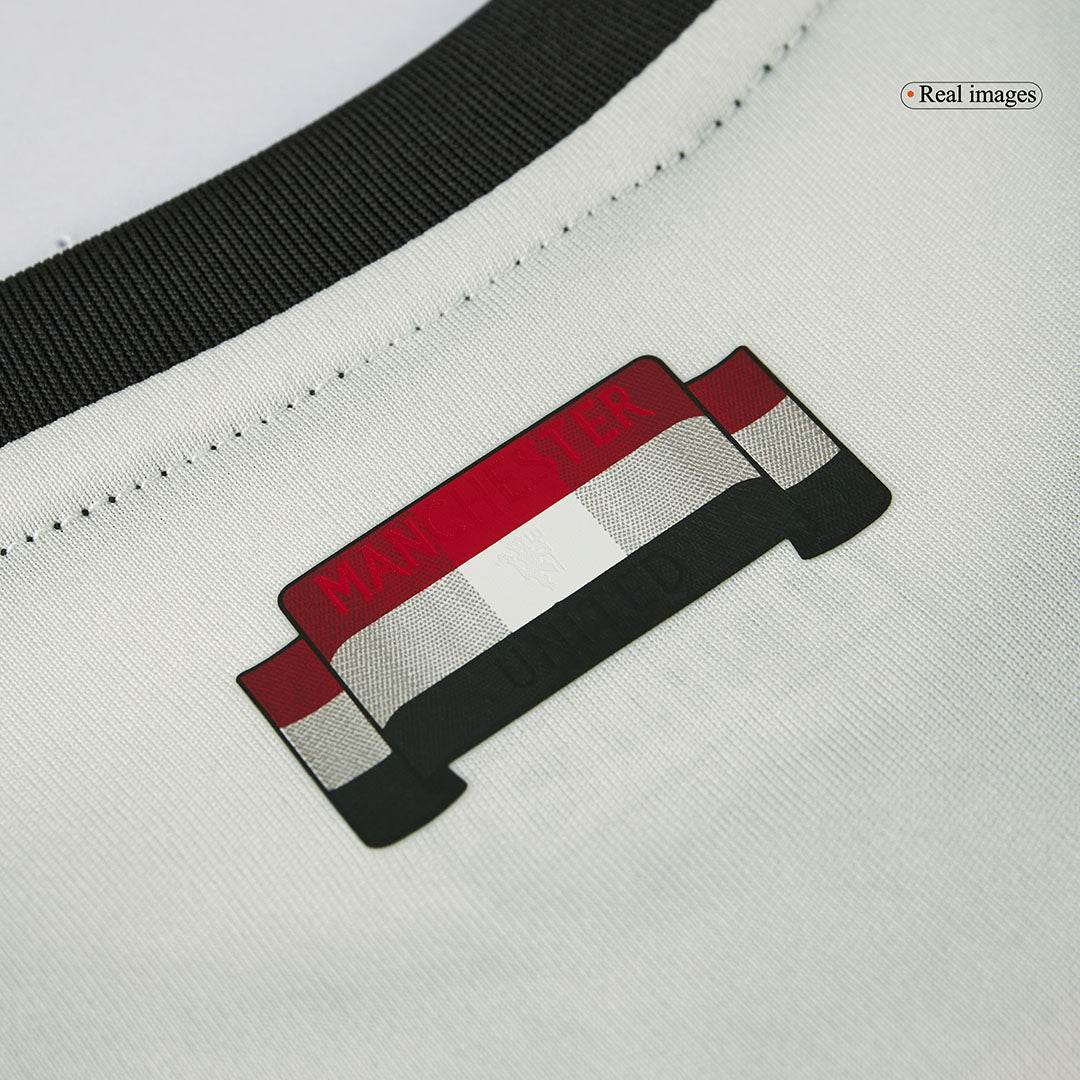 Dziecięcy zestaw koszulek piłkarskich Manchester United Third Away (koszulka+spodenki+skarpety) 2024/25 - Topowe Koszulki Pilkarskie Sklep Internetowy