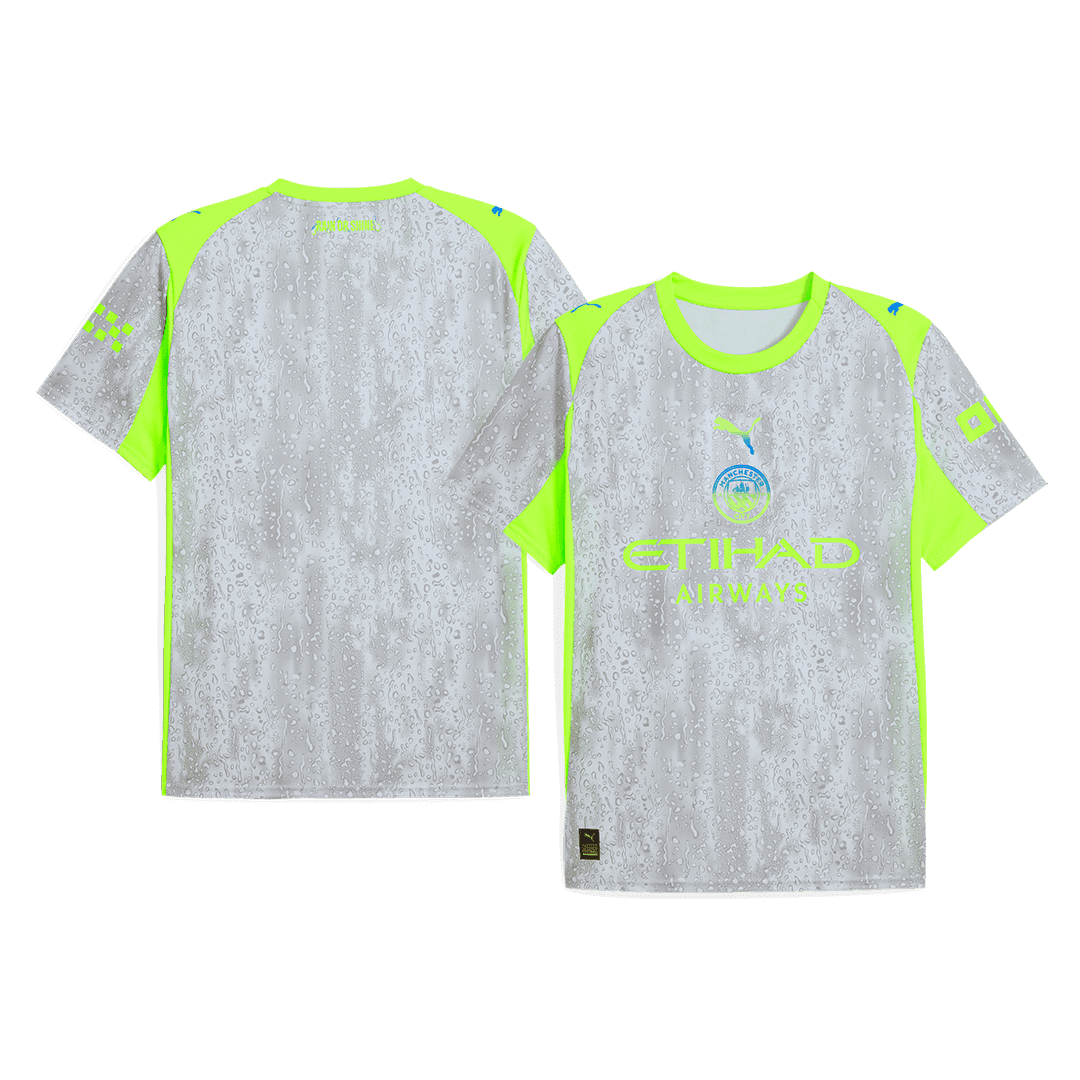 Męska Koszulka Trzecia Wyjazdowa Manchester City 2025/26 - Topowe Koszulki Pilkarskie Sklep Internetowy