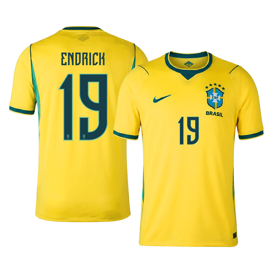 Męska koszulka Brazylii domowa ENDRICK #19 - Mundial 2026