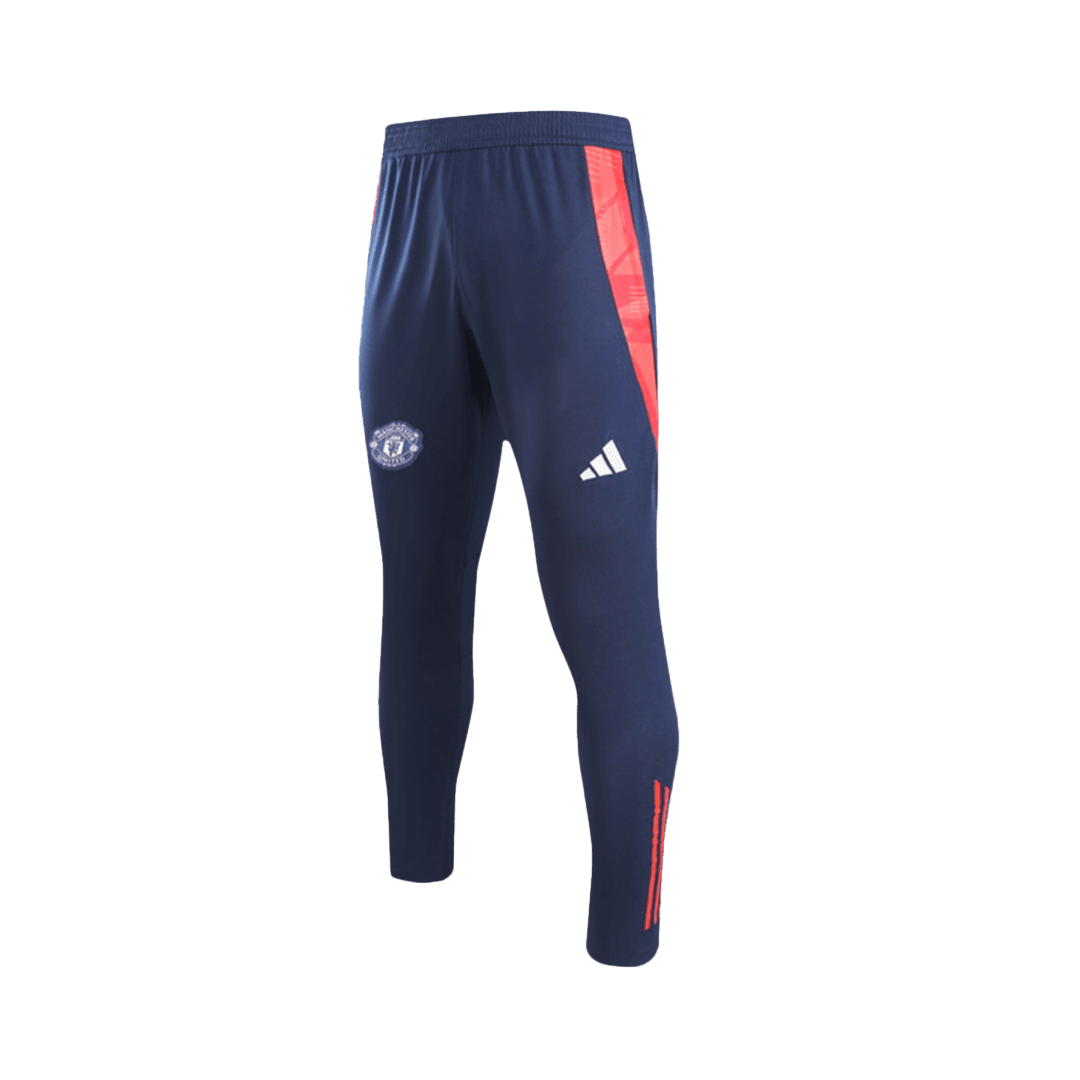 Męska Zestaw bluzy zapinanej na zamek Manchester United (top + spodnie) 2024/25 - Topowe Koszulki Pilkarskie Sklep Internetowy