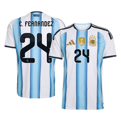 Męska koszulka Argentyny domowa E. FERNANDEZ #24 - Mundial 2026 [PREMIUM]