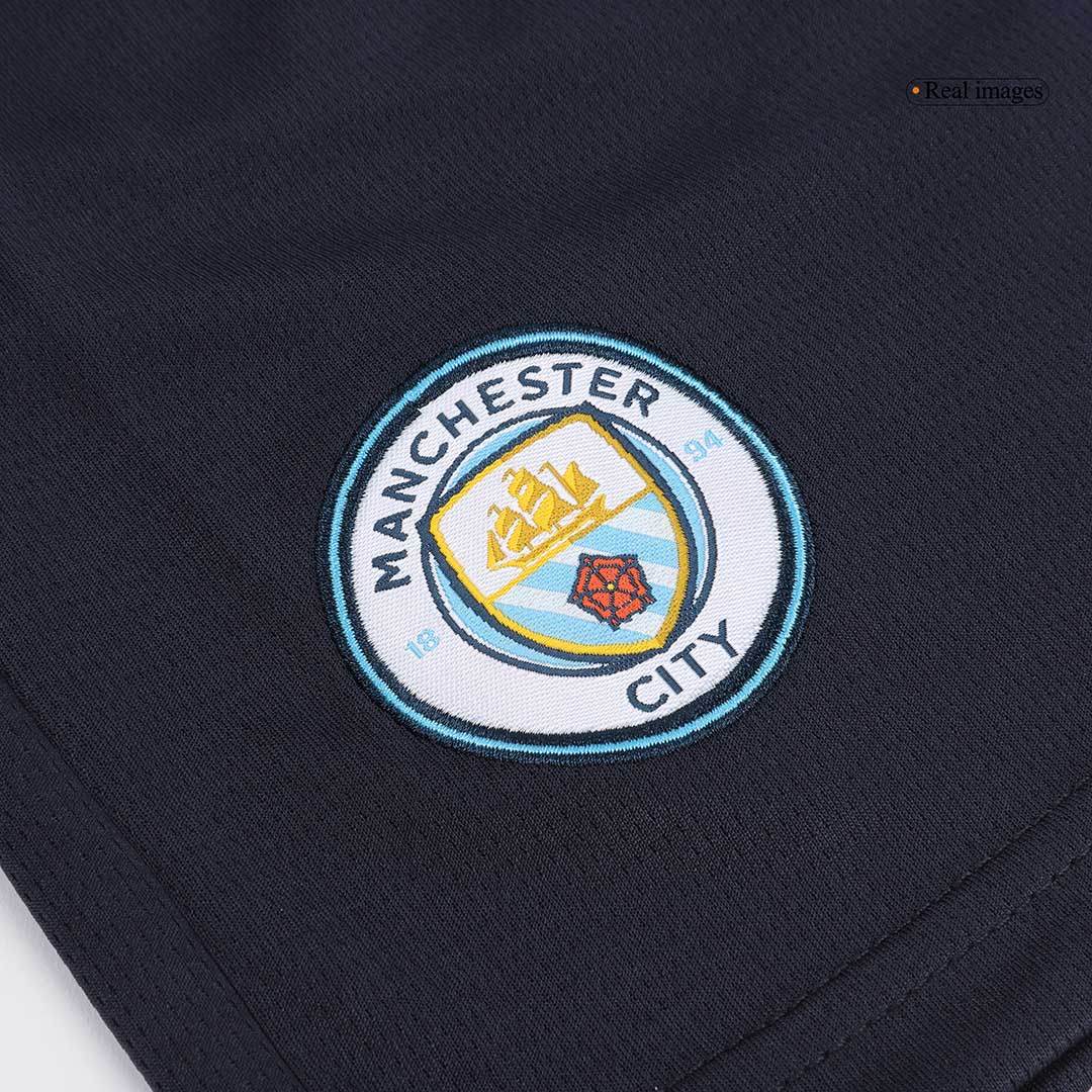 Komplet wyjazdowych koszulek piłkarskich Manchester City (koszula + spodenki) 2024/25 - Topowe Koszulki Pilkarskie Sklep Internetowy