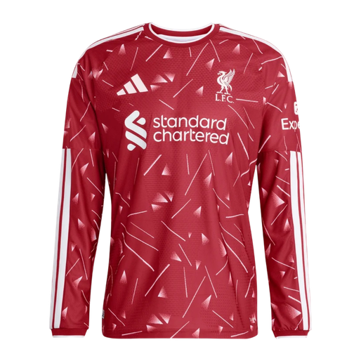 Męska koszulka Liverpoolu domowa z długim rękawem wersja zawodnicza 2026/27