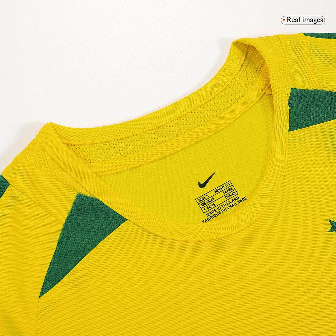 Męska Koszulka Retro Domowa Brazil RONALDINHO #11 2002/03 - Topowe Koszulki Pilkarskie Sklep Internetowy