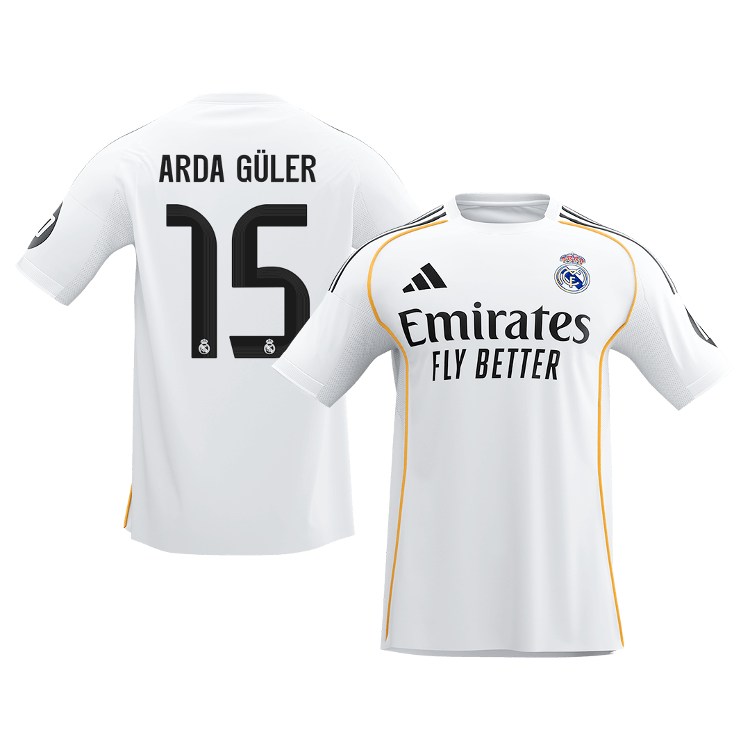 Męska Koszulka Domowa Real Madrid ARDA GÜLER #15 2025/26