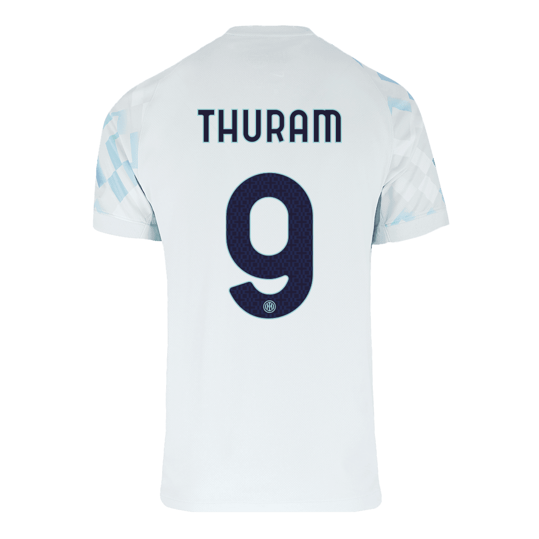 Męska Koszulka Wyjazdowa Inter Milan THURAM #9 2025/26 - Topowe Koszulki Pilkarskie Sklep Internetowy