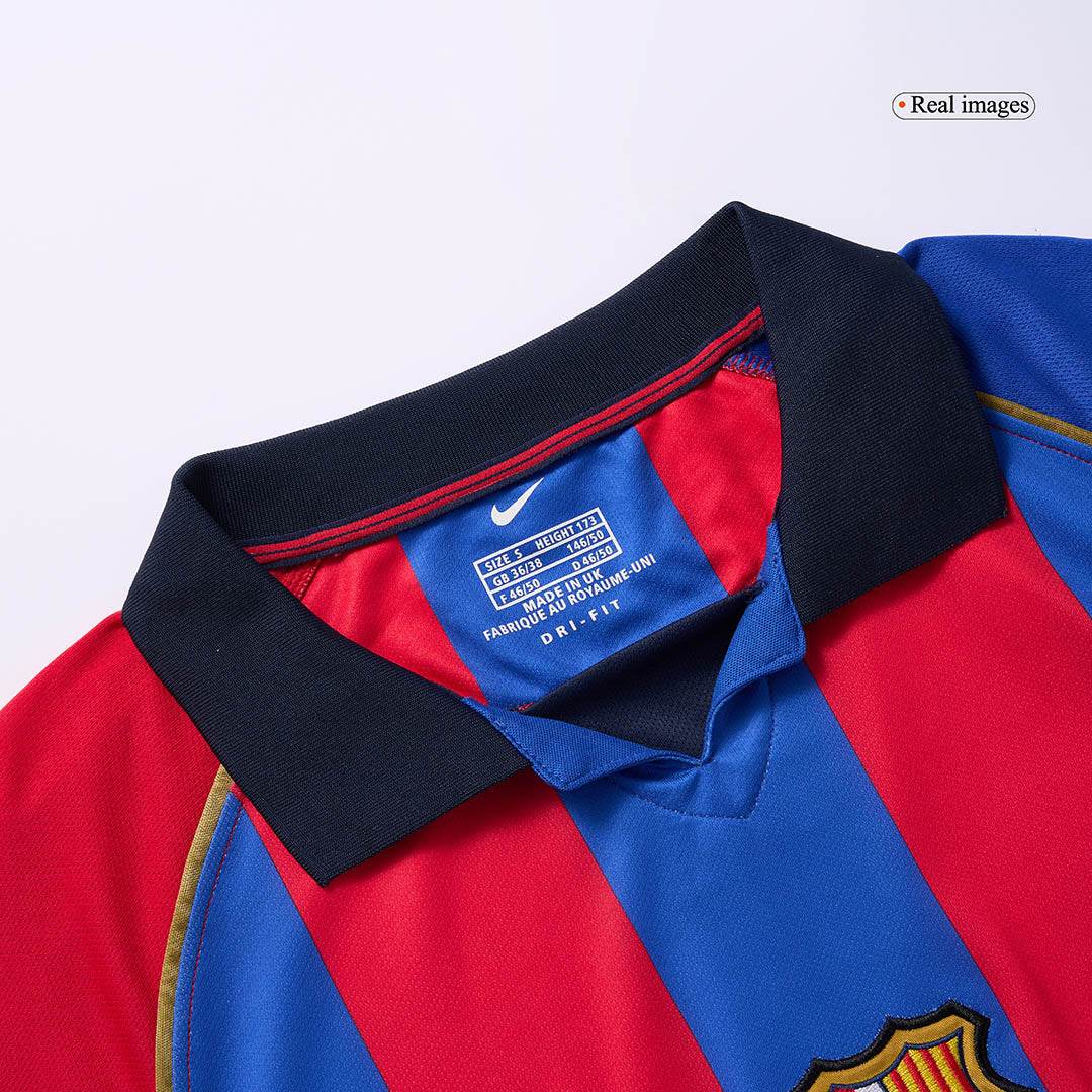 Koszulka Retro Domowa Barcelona RIVALDO #10 2001/02 - Topowe Koszulki Pilkarskie Sklep Internetowy