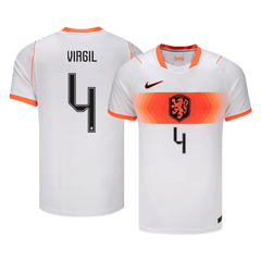 Męska koszulka Holandii wyjazdowa VIRGIL #4 - Mundial 2026